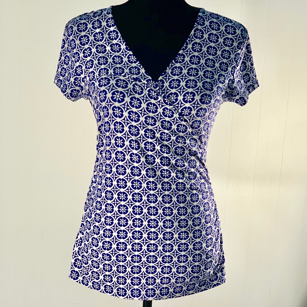 ❤️ Boden ❤️ US 8P Blue White Top